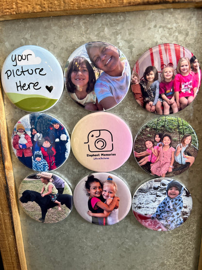 circle Custom Photo Magnet