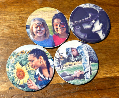 Circle Custom Photo Magnet